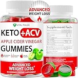 Keto ACV Gummies Advanced Weight Loss - ACV Keto Gummies for Weight Loss - Keto Gummy Supplement for Women and Men - Cleanse - Detox - Apple Cider Vinegar for - Made in USA