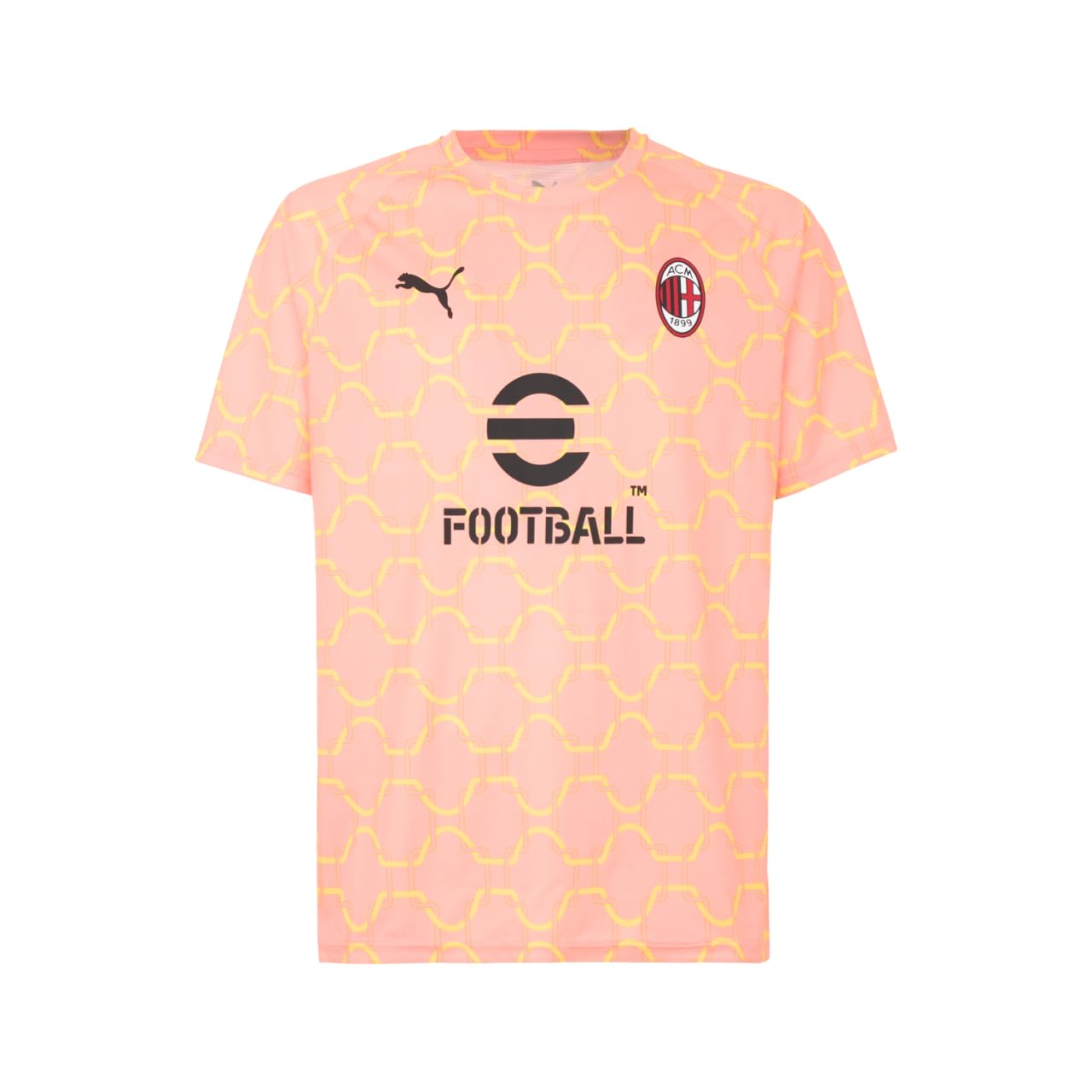 Puma Ac Milan 25/26 Pre-Match Shirt Pink/Yellow
