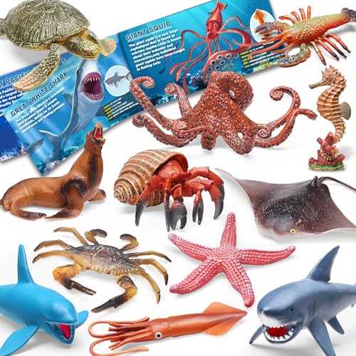 12 Pack Ocean Animal Figures