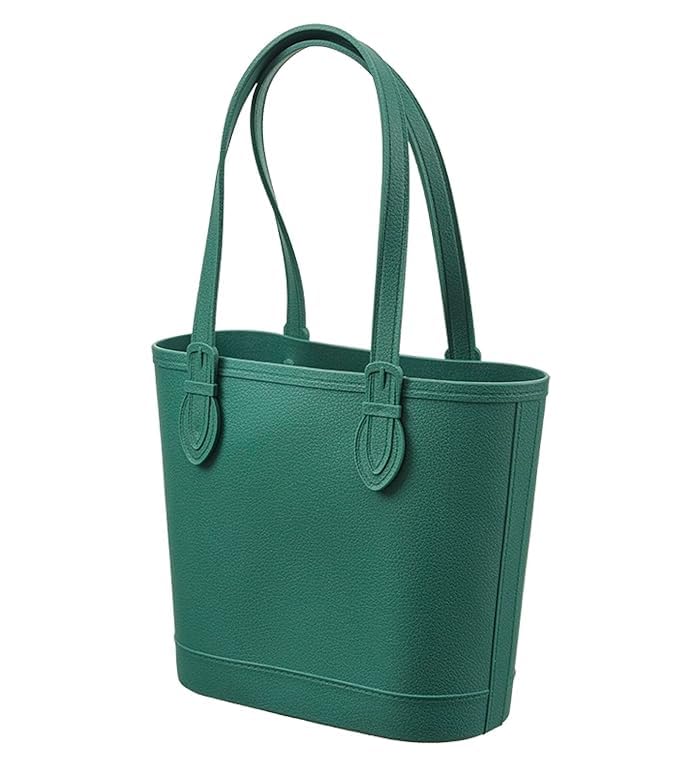 Women's Shoulder Bag Basket | Beach Bag Tote | Imitation Leather | Waterproof Large Tote Bag with handles for Beach, Pool Boat, Groceries, Sports | Large (Multicolor)