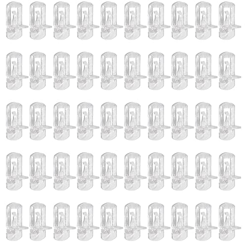 HARSKIYER 8 mm clear plastic shelf pins
