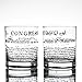 Greenline Goods Whiskey Glasses - Declaration of Independence (Set of 2) | 10 oz Tumblers - American US Patriotic Gift Set | Old Fashioned Cocktail Glasses