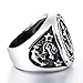 ZMY Home Mens Fashion Punk Jewelry 316L Stainless Steel Rings Silver Titanium Anchor Ring For Men (8)