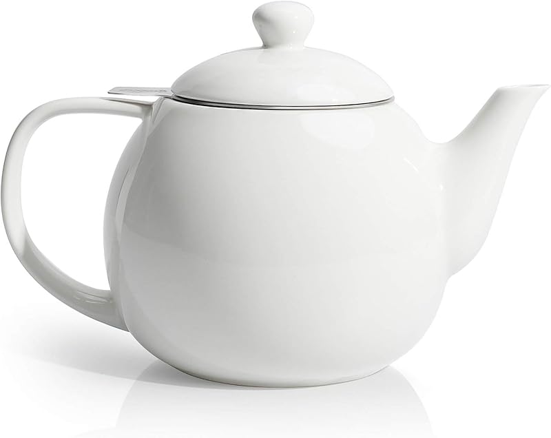 White Porcelain Teapot 27oz — $30