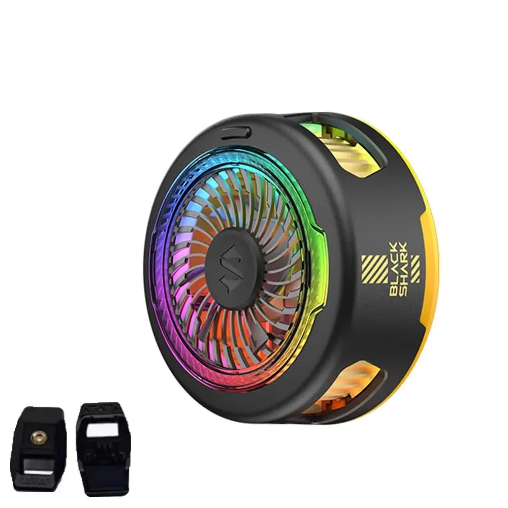 Cubonic Black Shark Magnetic Funcooler 5 Phone Cooler Fun for Gaming, Cell Phone Cooler for iOS/Android (2.63-3.46 Inches) Semiconductor Heatsink Cooling Fan (Funcooler 5 Black)-image-13