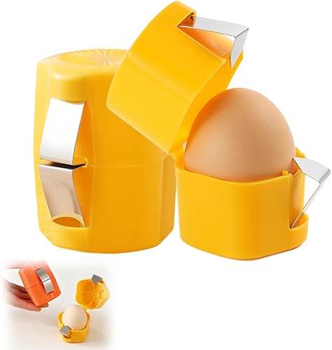 Miniatura 10 de 2 Piezas Abridor de Cáscaras de Huevo, Abridor de Huevos Mejorado 2026 para Huevos Duros, Separador Pelador de Huevos para Huevos Crudos Herramienta
