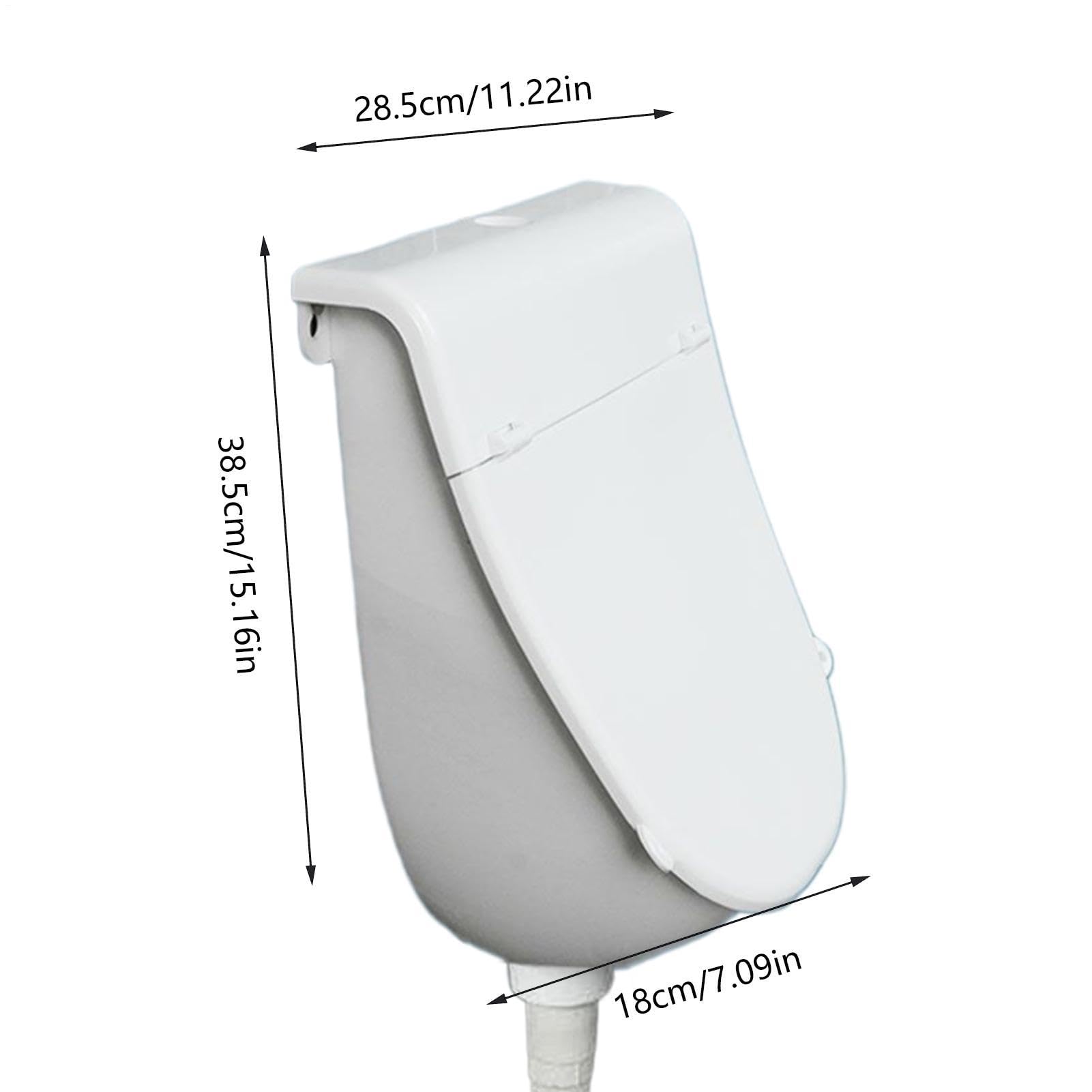 Urinario De Pared Con Tapa | Fácil De Instalar Anti Atasco Adhesiva Inodoro | Urinario Portátil Para Exteriores Y Baño,Para Garaje Camping Dormitorio Jardín Patio Trasero Adolescentes
