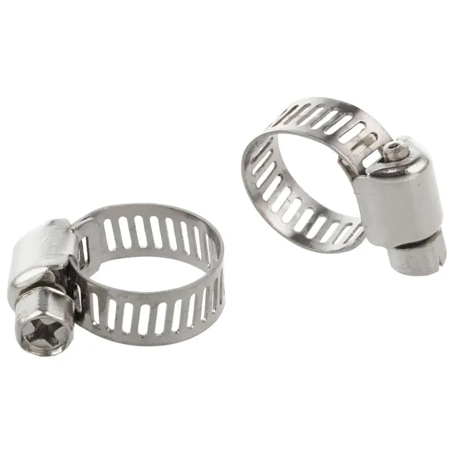 16 Pcs Stainless Steel Adjustable Car Fuel Hose Clamps Pipe Sealing Clip 6-12 Mm