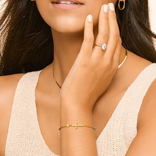 Christian Mothers-Day Gifts for Women, First Communion Confirmation Graduation Religious Cross Bracelet Jewelry for Women Her Faith, Inspirational Jesus Birthday Gifts for Friends/Mom/Grandma/Daughter/Sisters/Granddaughter/Her3