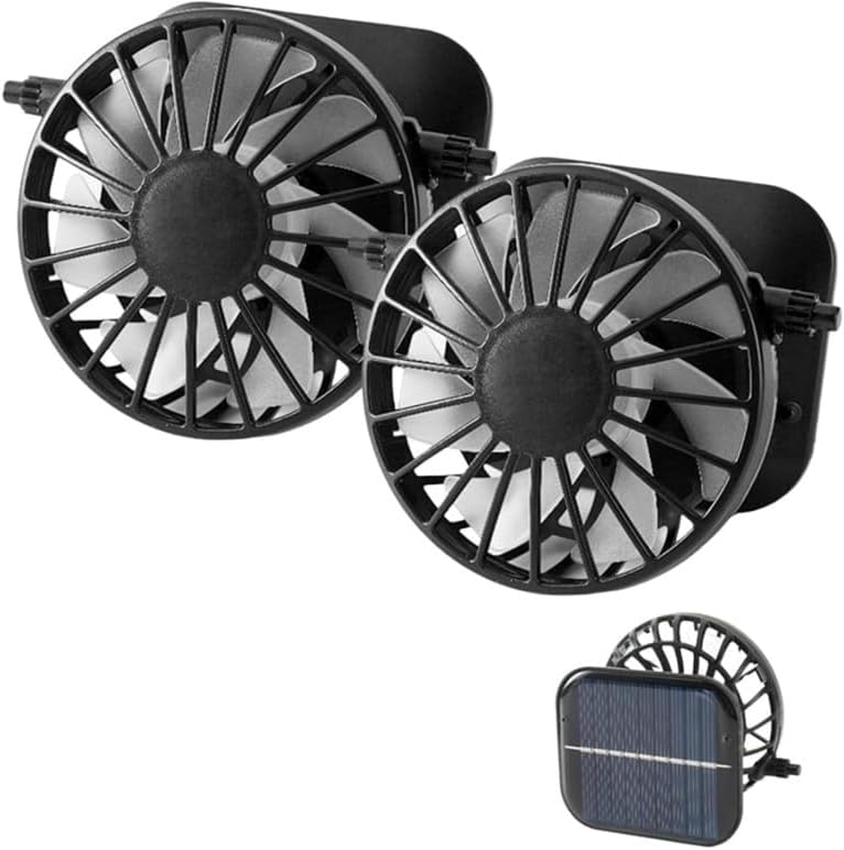 Vindobil 2025 Solar Fan Replacement for Hat,Portable Solar Fan for Outdoor,for Outdoor Camping, Hiking, Fishing, Lightweight Solar-Powered Hat Fan Attachment(2Pcs)