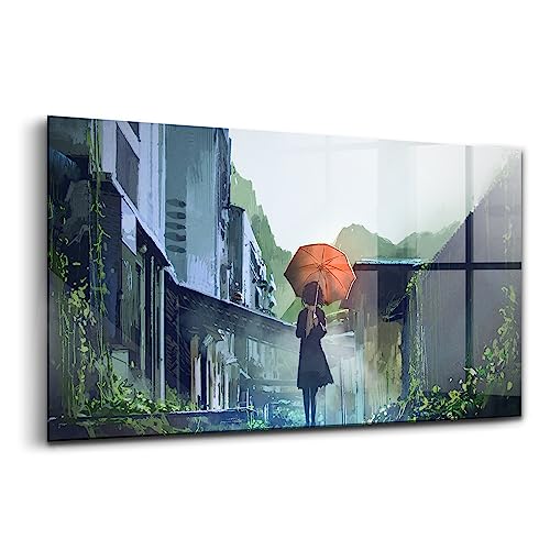 Peinture murale en verre Wallfluent 140x70cm Promenade météo anglaise