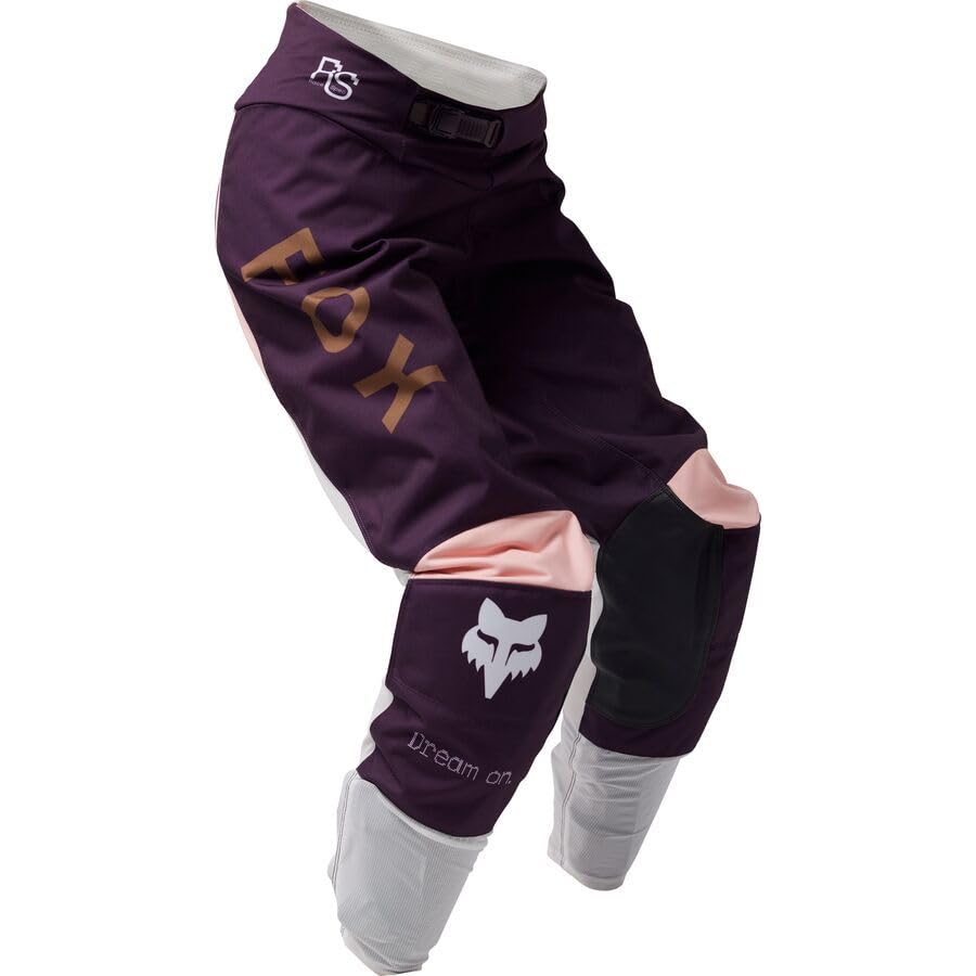 Pantalon moto tout-terrain Fox 180 pour femme violet foncé taille 14