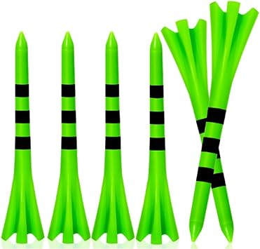 Plastic Golf Tees 50-Pack,3-1/4 Inch Length, 4-Prong Head Design