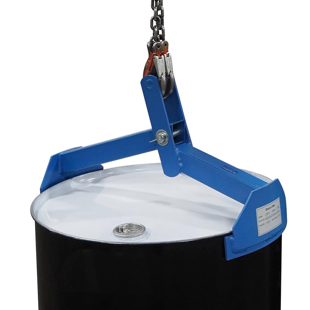 Enpac Drum Lifter for 55-Gallon Drums, Safe Loading and Unloading, Hinged Design, 1,000 lb. Capacity