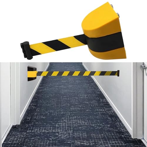 YsXoWiui Barreira de Fita Retrátil de Montagem em Parede Multiuso, Divisores de Linha de Controle de
