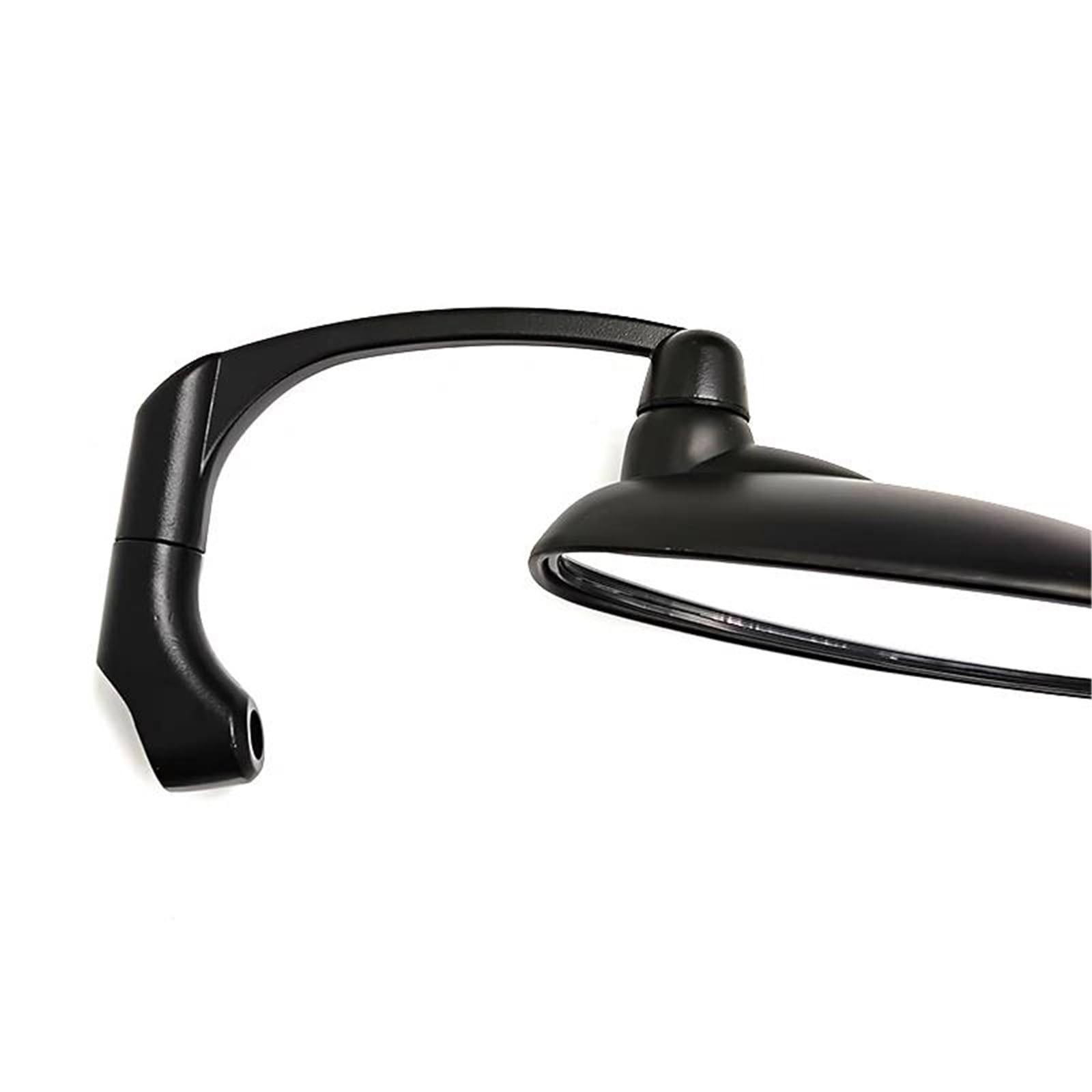 Reitanpassung Motorrad 8mm 10mm Spiegel Für Vespa Roller Universal Motorrad Zubehör Teile Rückspiegel Seitenspiegel(Schwarz)
