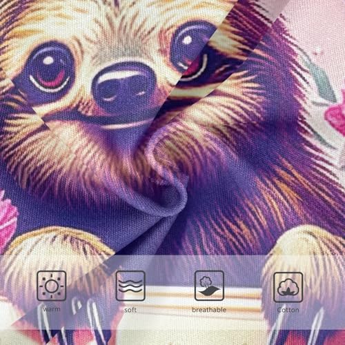 Cotton Toddler Underwear Custom Cute Sloth Teacup Pink Panties for Girl Animals Undies Kids Briefs 2t3