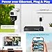 Fuers 8MP 8CH Poe NVR Home Security Camera System, 2pcs Wired 6MP PoE IP Cameras Outdoor with Person Detection, 8CH Network Video Recorder with 1TB HDD