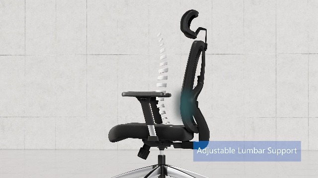 Ticova Ergonomische Bureaustoel - Bureaustoel Met Hoge Rugleuning Verstelbare Lendensteun Hoofdsteun En 3d Metalen Armleuni Aanbieding 23178004