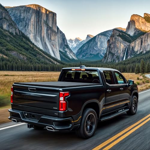 Image of AUTOSAVER88 FRP Hard Tri-fold Truck Bed Tonneau Cover Fits for Ford Ranger 2019 2020 2021 2022 2023 5 ft Bed