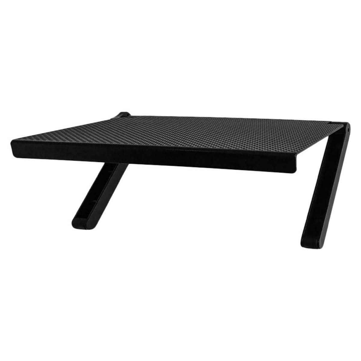Support écran TV réglable Veemoon en acier noir pour box et routeur