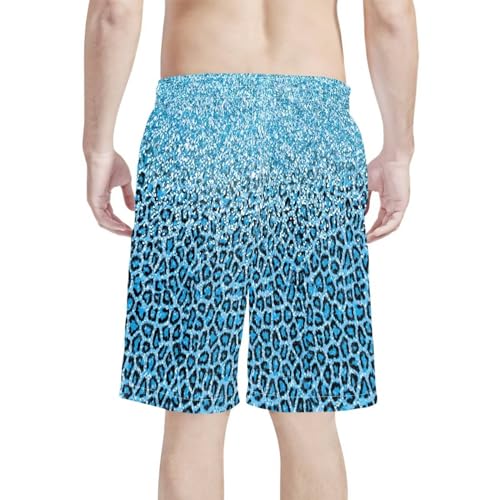 Yewattles Men's Lightweight Casual Classic Fit Short Summer Beach Shorts with Printing for Travel Party3