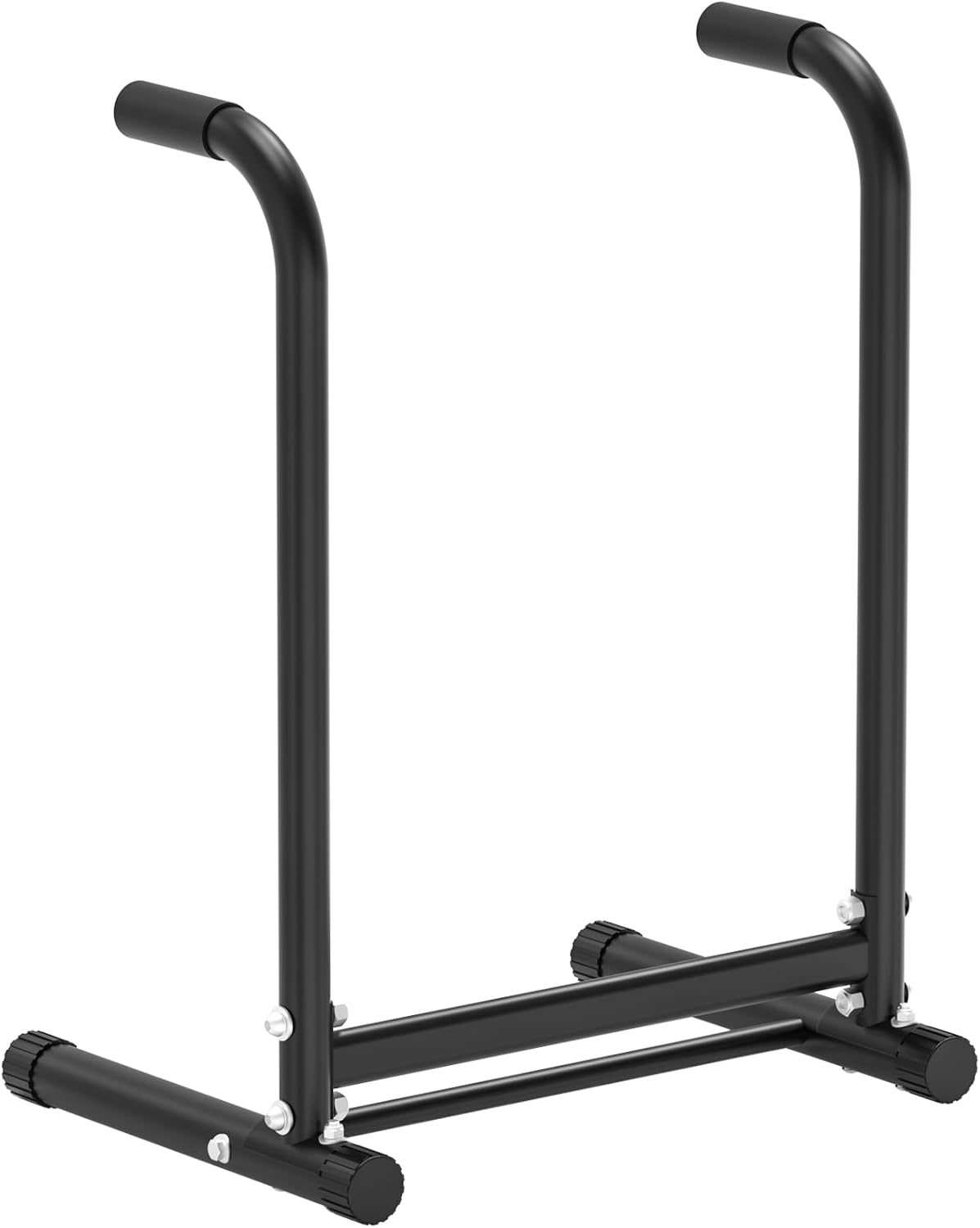 RELIFE REBUILD YOUR LIFE Dip Station Functional Heavy Duty Dip Stands Fitness Workout Dip bar Station Stabilizer Parallette Push Up Stand Black-02
