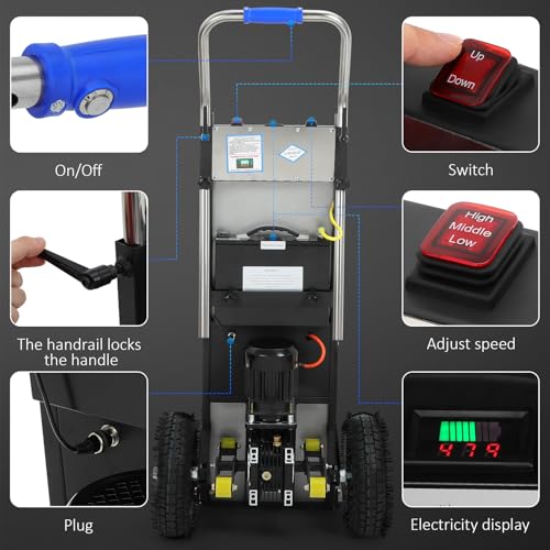 Tren de escaleras eléctrico plegable para subir escaleras miniatura 5