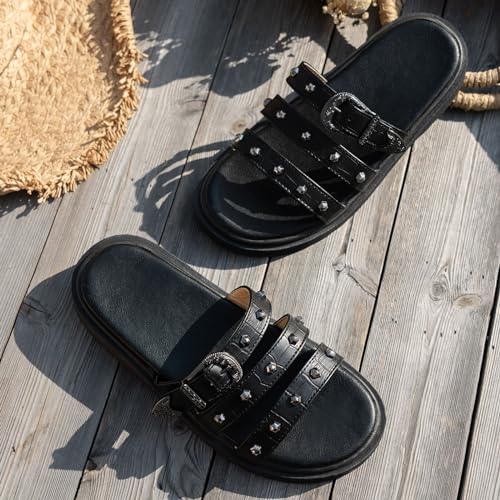 Chaussures de danse et de marche estivale type pantoufles de cour légères - 4