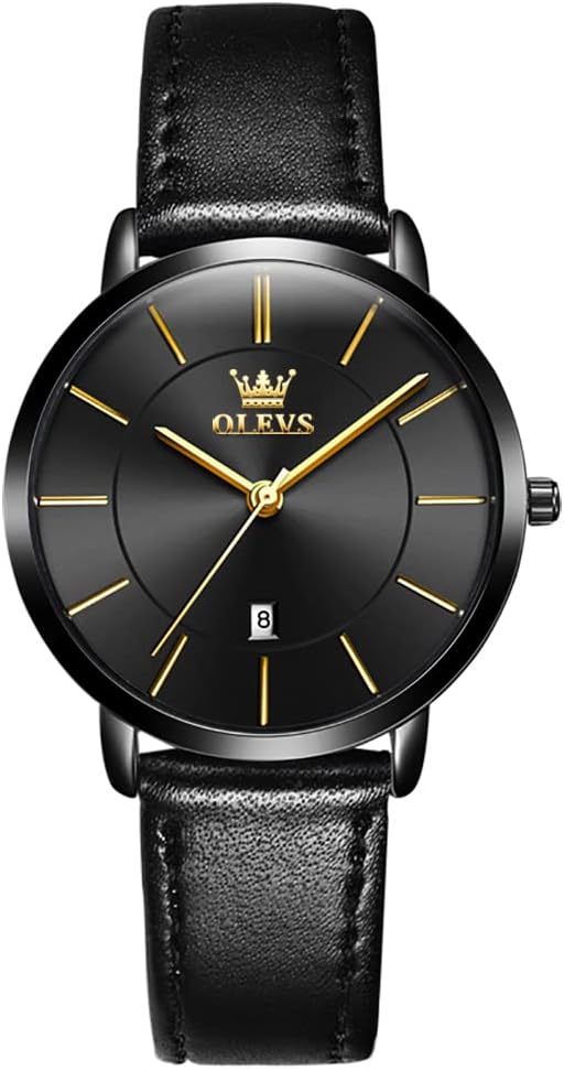 Women Watches Ultra Thin 6.5mm Minimalist Dress Fashion Leather Strap Quartz Waterproof Casual Women Wrist Watch