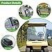 10L0L Foldable Golf Cart Windshield for Club Car DS Gas & Electric Models, UV-Proof & Impact Resistant, Lightweight Golf Cart Windshield (Clear, Club Car DS 2000-Up)