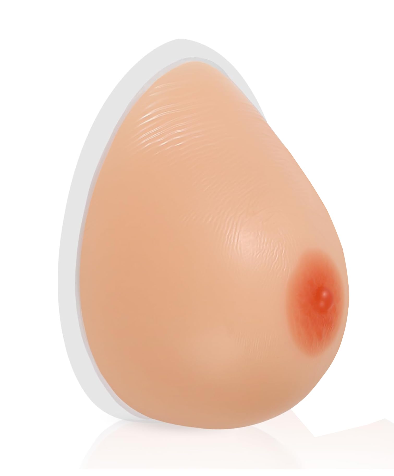 Women Silicon Artificial Realistic Breast Boob Self-Adhesive Reusable Breast for Cancer Prosthesis Triangular Breast Boob Pad.-image-12