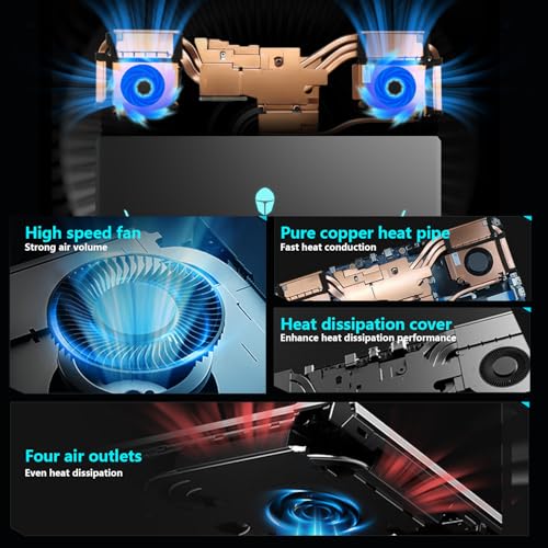 Image of Thunderobot Storm 17 5070 17 inch Gaming Laptop, 17.3 inch QHD 165Hz 2K Display, Core i7-13620H, GeForce RTX 5070, 16GB DDR5 RAM, 512GB SSD, HDMI, Type-C, RGB Backlit Keyboard, Wi-Fi 6, Win 11 Home