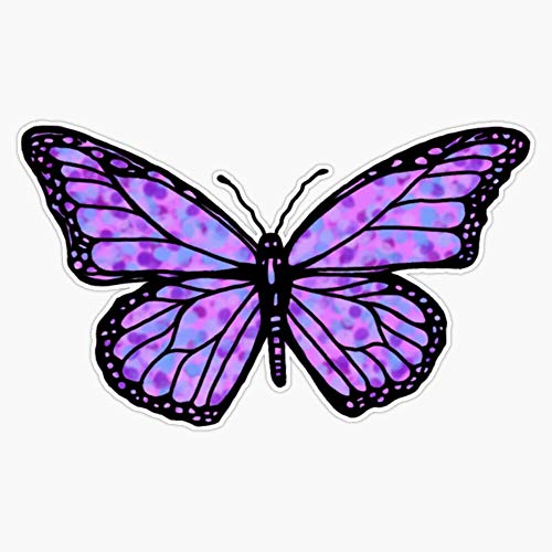Simple Purple Butterfly Vinyl Waterproof Sticker Decal Car Laptop Wall Window Bumper Sticker 5