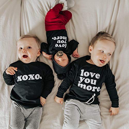 image for Seyurigaoka Toddler Baby Boy Girl Crewneck Sweatshirt Top, Infant Love