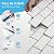 Art3d 10-Sheet Backsplash Tile for Kitchen Peel and Stick, 12"x12" Stick on Subway Tiles for Kitchen, Bathroom Back Splashes, White-Black Grout
