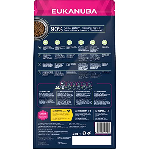 Eukanuba Anti-Haarballen Katzenfutter - Premium Trockenfutter zur Reduzierung von Haarballen, 2 kg