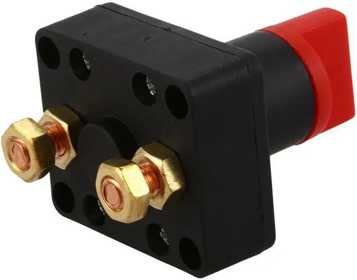 MYRRHE 1PCS Battery Isolation Switch DC12V 24V 48V 100A Power Disconnect Isolator ON Off Switch Suitable for Car RV Boat Truck Car Yacht (Color : Switch)