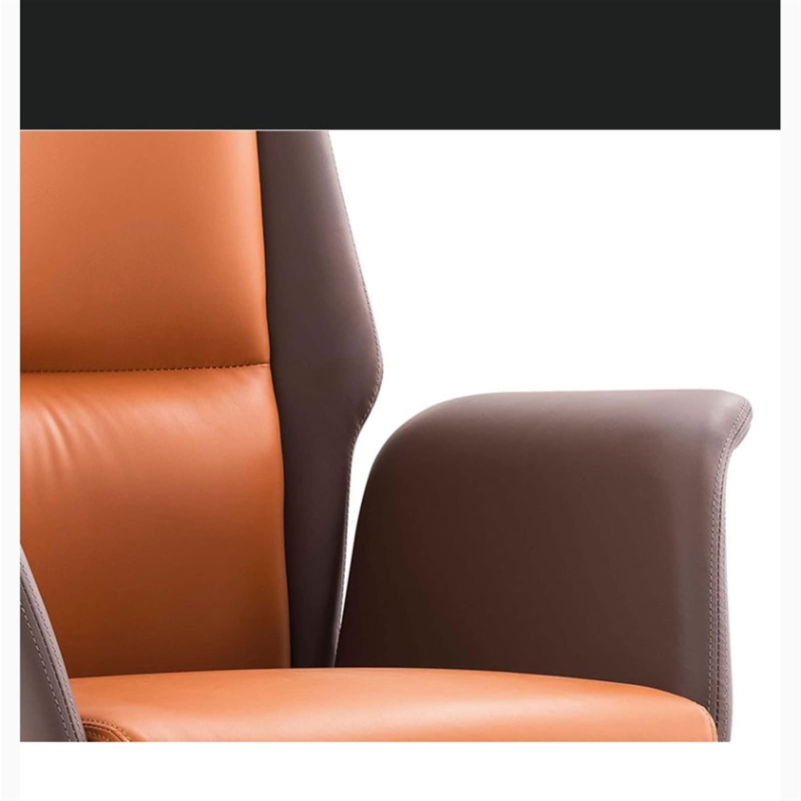 Nowoczesne, minimalistyczne krzesło biurowe, prawdziwa skóra bydlęca, domowe krzesło szefa do nauki i grania, ergonomiczny design, stylowe, wygodne