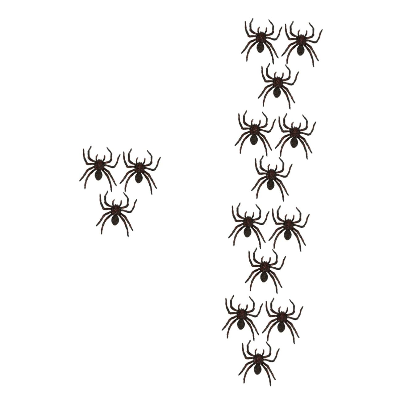 Araignée de simulation Halloween POPETPOP en PVC rouge lot de 15 pour décoration