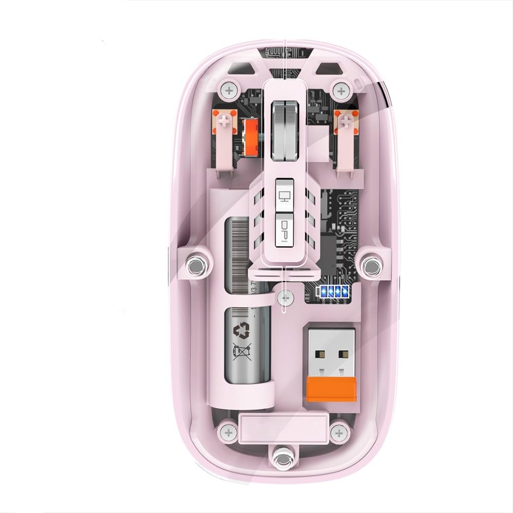 Amazon.com: M233 Transparent Magnetic Mouse, 2.4G Bluetooth 