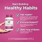 MaryRuth Organics Biotin Gummies | Sugar Free | Vegan | Non-GMO | 2,500 mcg Biotin Supplement | Hair Skin and Nails Vitamins | Hair Growth Vitamins | Hair Growth Supplement | 60 Count - Image 5