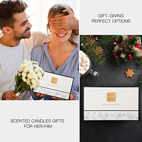 4 Pack Candles For Home Scented,Candles Clearance For Cleansing House Long Lasting Burn Natural Soy Wax Candles,Candles Gifts For Women, Birthday Gifts For Her,Lavender | Mango Almond | Sage Candle #TOP5