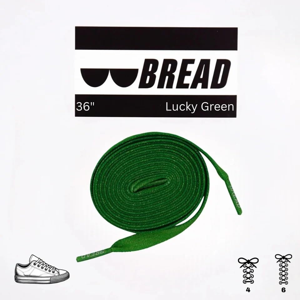 Image of Bread Elastic Shoelaces - Tie Once, Slip On Convenience - Premium Stretch Laces for Boots, Running Shoes, and Everyday Wear