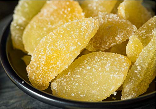 Kandierter Ingwer, Scheiben, Wiederverschließbarer Beutel, 500gr