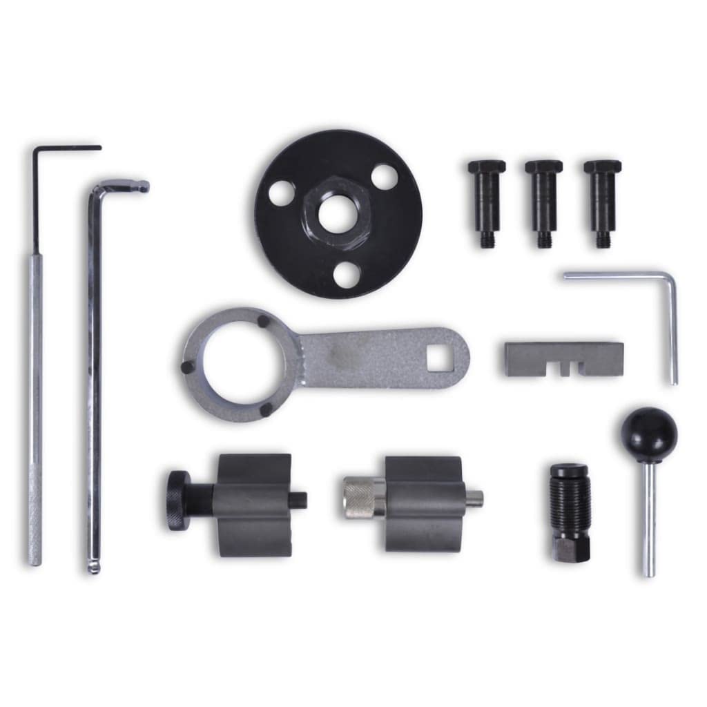 Set di strumenti di regolazione del motore per VAG 1.6 e 2.0 TDI, set di 10 attrezzi manuali con valigetta, adatto per officina, riparazione, montaggio, manutenzione auto, accessori meccanici