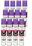 Rust-Oleum 1869838-12PK Industrial Choice Inverted Water-Based Marking Spray Paint, 17 Oz, Fluorescent Purple, 12 Pack