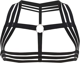 Mens Harness Belt Nylon Elastic Body Shoulder Strap Sexy Halter Club Wear Cosplay Costume