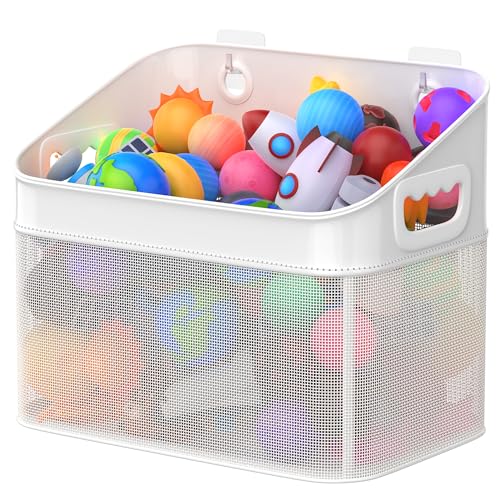 Image of GloTika Mesh Baby Bath Toy Storage, Large Capacity and Quick Drying Baby Toy Storage for Bath, Multi-use Net Bags Make Baby Bath Toy Organizer Easy, 1 Pack