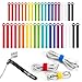 Wrap-It Self-Gripping Storage Straps, Multi-Color, 40 Pack (20 4" Straps, 20 8" Straps) - Reusable Hook and Loop Cord Organizer Cable Ties for Cord Management and Desk or Office Organization